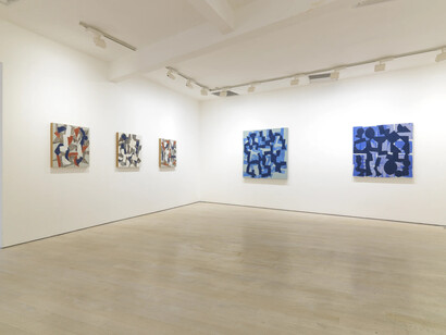 Yves Zurstrassen, exhibition view. Courtesy of Annely Juda Fine Art
