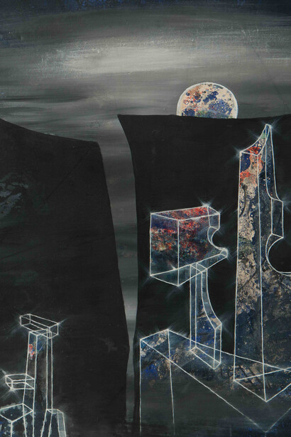 Science in Surrealism, Marcel Jean, Plus Loin (detail)