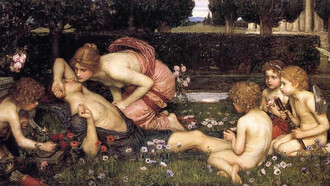 J.W. Waterhouse. Il risveglio di Adone