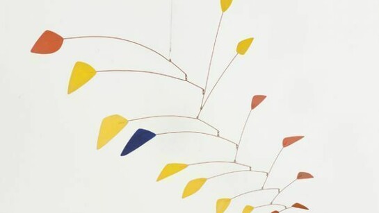 Alexander Calder, Blue Among Yellow and Red, 1963. Museum of Contemporary Art Chicago, the Leonard and Ruth Horwich Family Loan. © 2013 Calder Foundation, New York / Artists Rights Society (ARS), New York. Photo: Nathan Keay, © MCA Chicago.