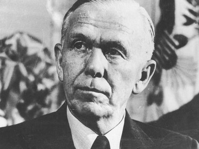 George Catlett Marshall, secretário de Estado dos EUA durante o governo Henry Truman