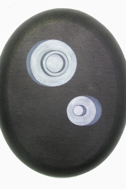 Reuven Israel. Madonna with child, 2012. Oil and watercolors on canvas, 8 x 10 inch