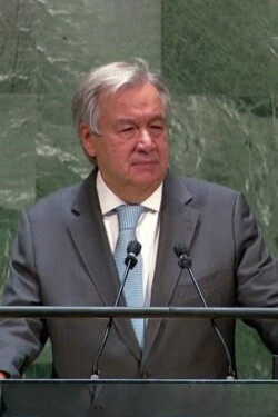 UN Secretary General, Antonio Guterres 