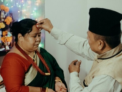 Lakshmi Puja, part of Tihar—the second national festival of Nepal after Dashain—spans five days and includes Kag (crow) Tihar, Kukur (dog) Tihar, and Gai (cow) Tihar during the day, culminating in the evening's Laxmi Puja, Nepal