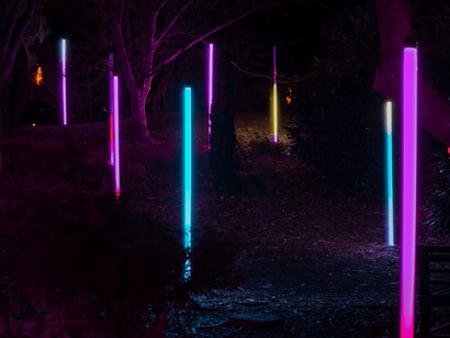 Klip Collective, Time loop, vista de exhibición. Cortesía del Crystal Bridges Museum of American Art