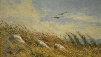 "Valle de los conejos", óleo sobre lienzo, Ezequiel Jiménez, 1925