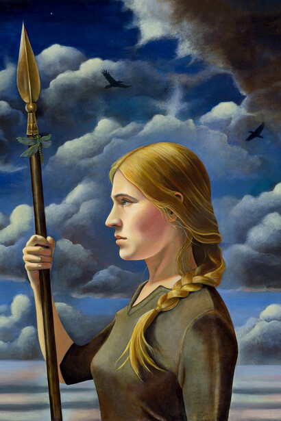 "Valkyrie" by Benjamin Vierling - oil & egg tempera on panel