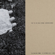 Helen Mirra, 3nd walking comma, 2 October, Cortina 2013 black and white photo and text 28×43 cm