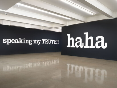 Nora Turato,
it’s not true!!! stop lying!
Installation view, Sprüth Magers, Los Angeles,
February 28—April 27, 2024.
Photo: Robert Wedemeyer