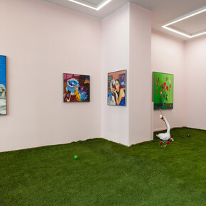 Zohar Fraiman, Queen of hearts, exhibition view. Courtesy of Galerie Russi Klenner