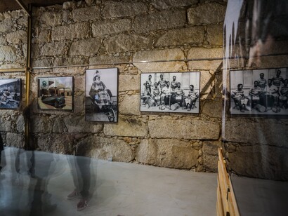 N.W.Holm  Souvenir of lives Past,
At Exhibition view Before Before & Now Now at Mira Forum. Co-curated by Dr. Charles Gore and Inês Valle. 2016. Courtesy: Tafeta / Charles Gore Collection
