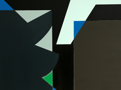 Nancy Milner, Slab, Shade, Water, 2013, Oil on canvas, 130 x 140 cm
