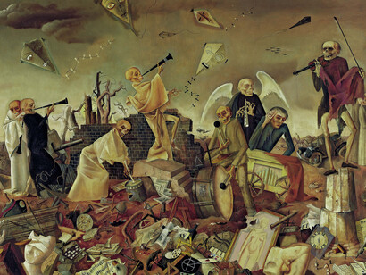 Felix Nussbaum, Triumph of death (the skeletons play for the dance), 1944 (c). Courtesy of Deutsches Historisches Museum