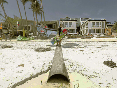 Sewerage discharges into sea water