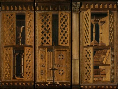 Firenze, Cattedrale di Santa Maria del Fiore, tarsia lignea (Antonio Manetti, 1436-1445.