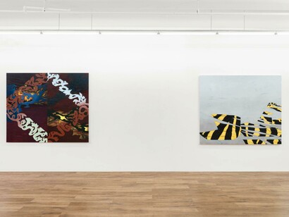 Kathryn Kerr, Vase Water, exhibition view. Courtesy of Lomex Gallery