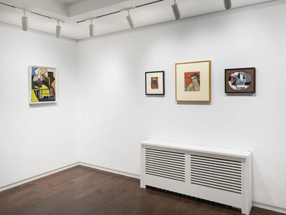 Esphyr Slobodkina, An unbound creativity, exhibition view. Courtesy of Rosenberg & Co.