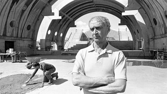 Paolo Soleri en Arcosanti