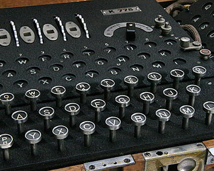 Enigma Machine. Courtesy of The Military Museums 