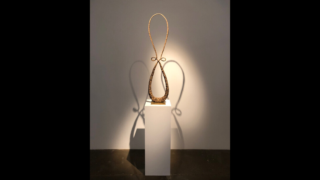 Michael Schultheis, Cycloids of Ceva Inspiring, 2020, bronze. Courtesy the artist and Winston Wächter Fine Art, New York

