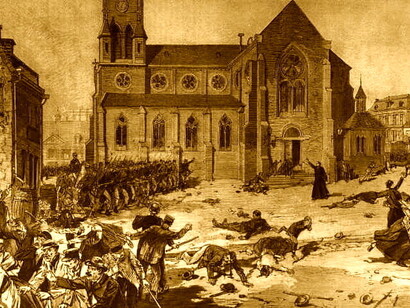 Aplastamientos militares de las revueltas obreras en la Francia del último tercio del siglo XIX