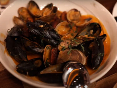 Signature dishes from Le Grand Restaurant in Los Angeles, United States