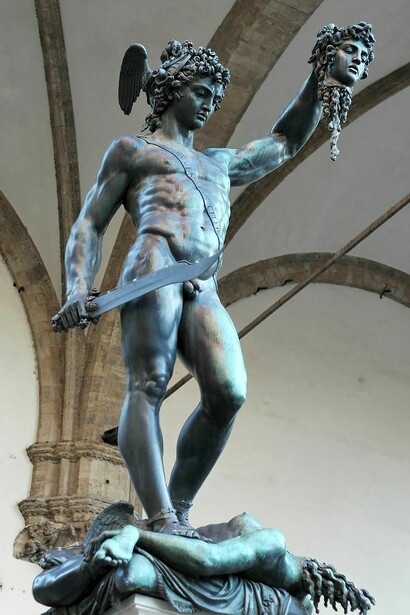 Perseo con la testa di Medusa di Benvenuto Cellini, Firenze, Italia