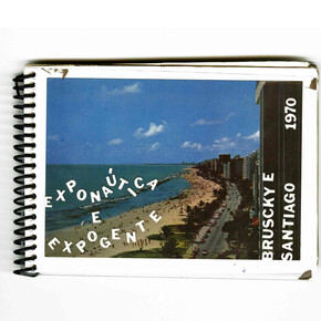 Paulo Bruscky, Exponáutica e Expogente 1970, performance, fotografia, encadernação ed 1/1, 9 x 13 cm