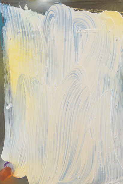 Jules Olitski
"Night Mover," 1986
acrylic and oil based enamel on plexiglas
42 x 30 1/2 inches 
106.7 x 77.5 cm
(c) Estate of Jules Olitski/ Licensed by VAGA, New York, NY