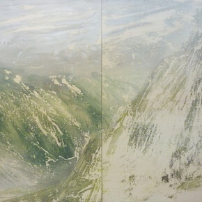 Pedro Vaz, Neblina, 2015, acrílico sobre madeira, 185 x 252 cm