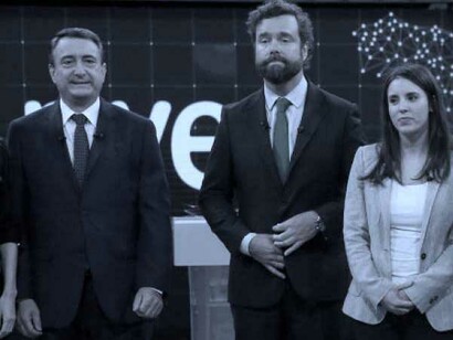 Esteban, el señor de Vox y Montero en el debate a siete