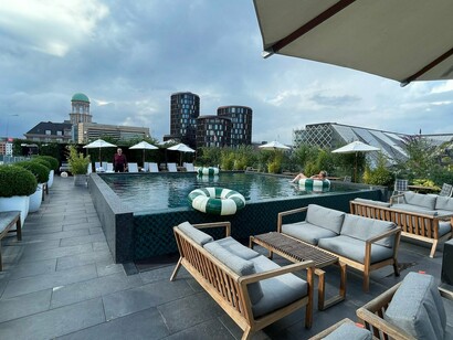 Nimb Hotel is a luxury five-star boutique hotel located inside Tivoli Gardens in Copenhagen, Denmark, occupying a historic 1909 building with distinctive Neo-Mudéjar architecture