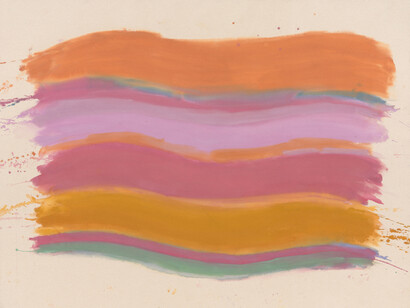 Pat Lipsky, Ubiquitous pink, 2024. Courtesy of James Fuentes Gallery