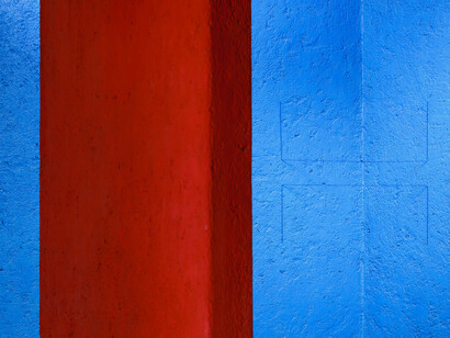 Untitled (Sculptural Study, Two-part Cornered Construction), ca. 1982-2006. Installation View at Casa Gilardi, Mexico City