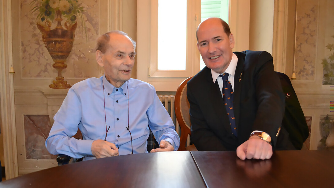 Fr. Prof. Dr. Peter Gumpel, SJ, and Dr. h.c. Michael Hesemann in February 2019