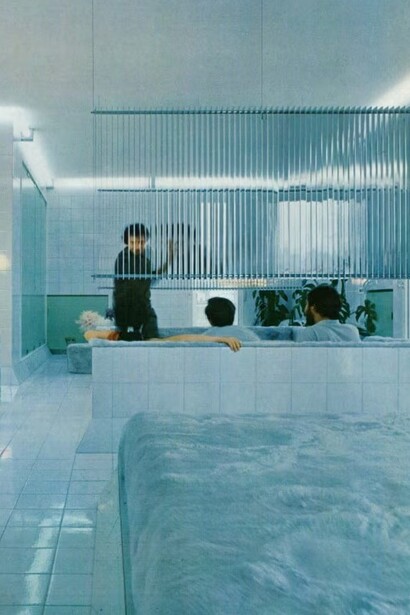 Interno futuristico de 'Lo Scarabeo sotto la foglia', font. DOMUS