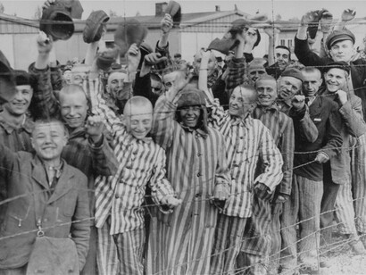 Prisoners liberation in Dachau