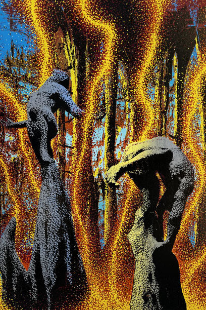 Didier William, Dife nan zo mwen (detail), 2026. Courtesy of PAFA
