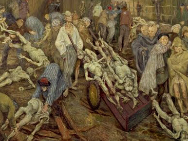 «El campo pequeño en Buchenwald» (1945), Boris Taslitzky