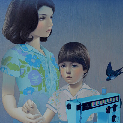 Detail of Sean Mahan, The Vanishing Thread, 2019