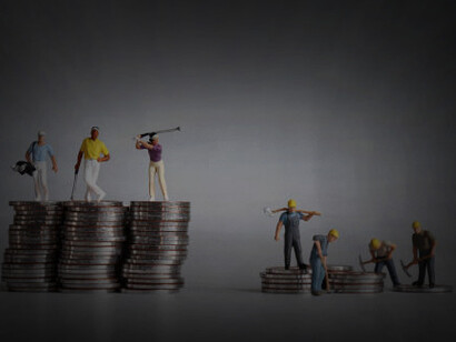 Artistic rendition of the economy disparities