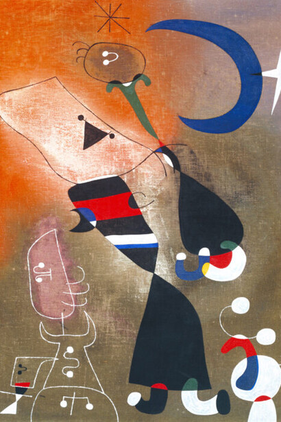 Joan Miró, Women and bird in the moonlight (detail), 1949. Courtesy of Frist Art Museum