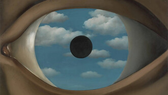 René Magritte; El espejo falso, 1929, Museum of Moden Art, Nueva York (detalle)