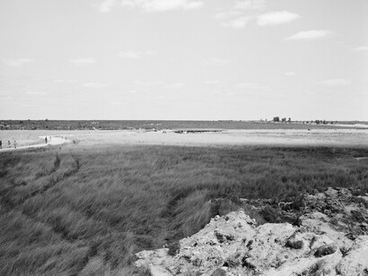 Jo Ractliffe (South African, born 1961)
The battlefield at Cuito Cuanavale, 2009
From the series As Terras do Fim do Mundo
Inkjet prints, 2015
On loan from the artist, courtesy Stevenson, Cape Town and Johannesburg
© Jo Ractliffe. Courtesy of Stevenson, Cape Town and Johannesburg