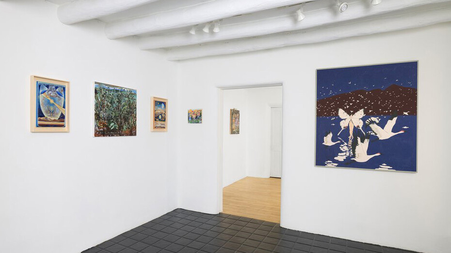 Various artist, spaced out, exhibition view. Courtesy of smoke the moon