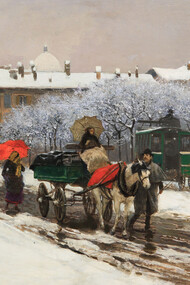 Mosè Bianchi, La prima neve, 1890
