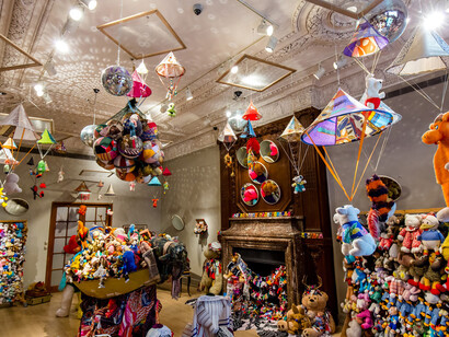 Charlemagne Palestine’s Bear Mitzvah in Meshugahland, Exhibition view. Courtesy of The Jewish Museum 