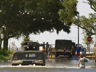 Antes de llegar se predijo una tormenta tropical, Isaac.  
New Orleans, EE.UU.