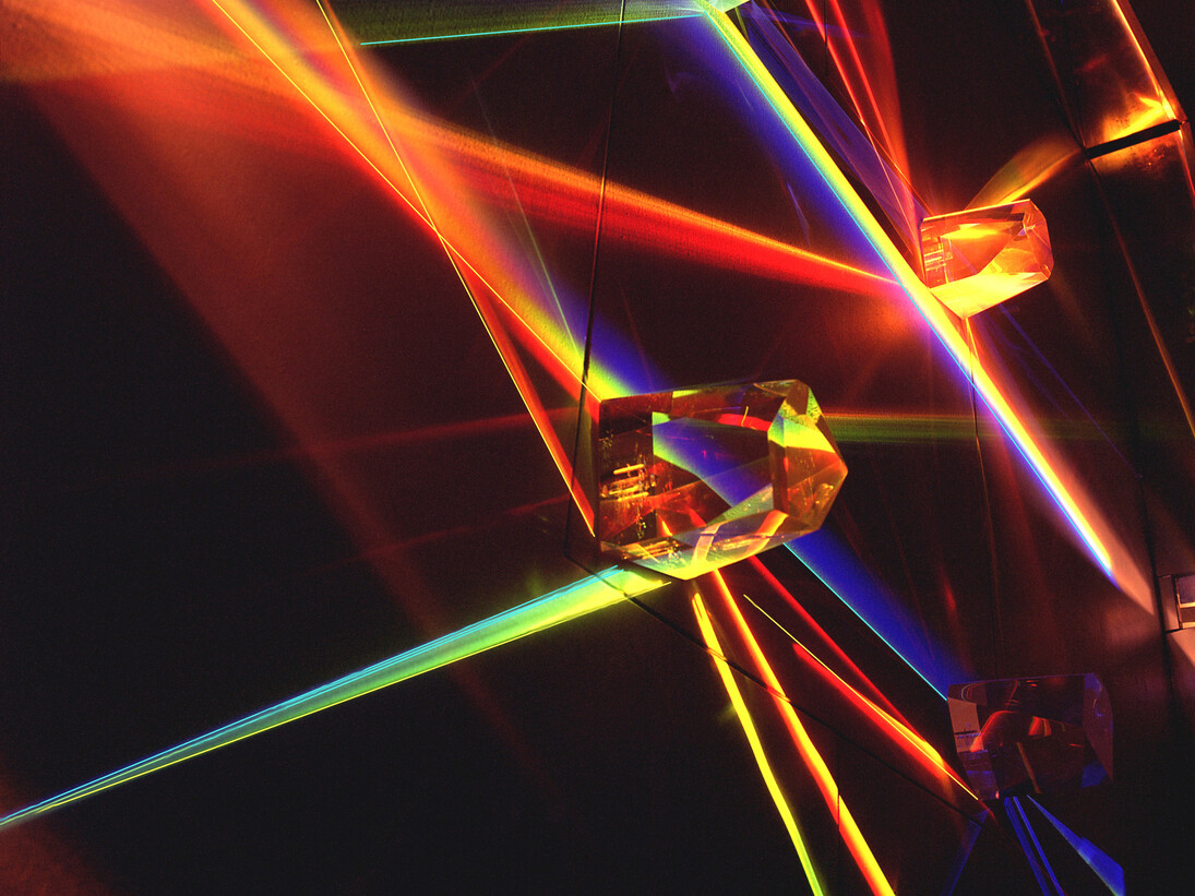 Alberto Biasi, Light Prisms, 1962-69, Installation, detail, technique mixte, dimension variable Courtesy Tornabuoni Art