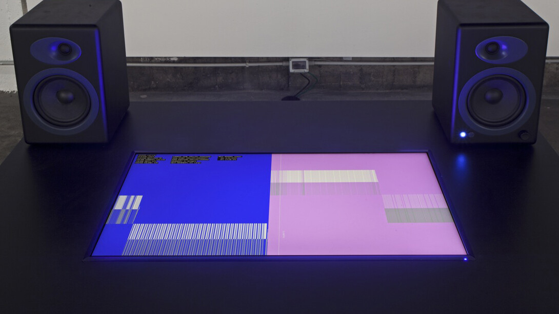 Installation view, Sam Falls, Galleria Franco Noero - in residence, 2015, Photo Sebastiano Pellion di Persano 